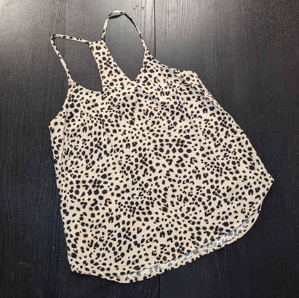 H&M XS 2 animal print tank halter top